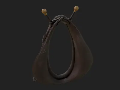 Horse Collar Low-poly 3D model