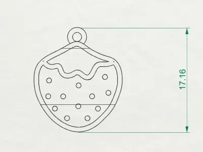 EnameledStrawberry Free 3D print model