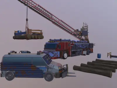 Apocalypse Teem Low-poly 3D model