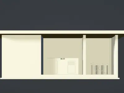 Industrial building - transformer room 3D model