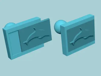 Stamp 11 - Dolphin - Fondant Decoration Maker Toy 3D print model