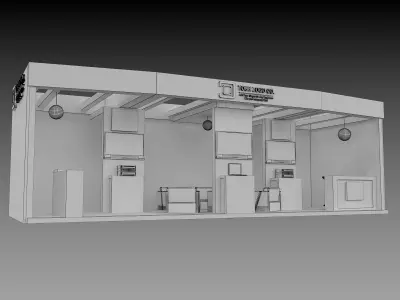 Booth Exhibition Stand a563c 3D model