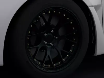 BBS CHR Aftermarket Wheel Low-poly 3D model