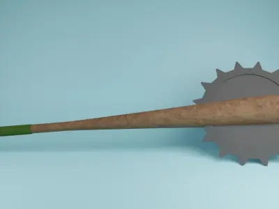 Weapon Bats - Low-poly 3D model Free low-poly 3D model