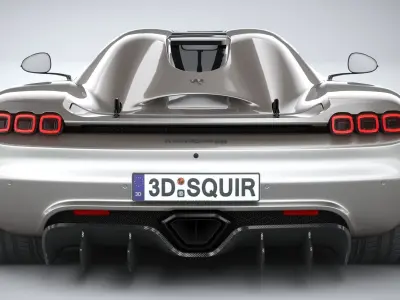 Koenigsegg CC850 2023 LowPoly 3D model