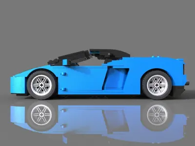 Lego Sport Car 3D model
