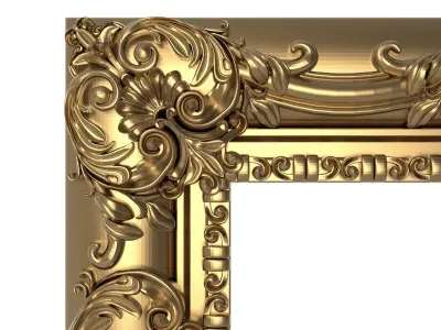 Carved Picture Frame 3D model