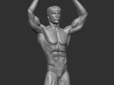 Frank Zane bodybuilder 3D print model 3D print model