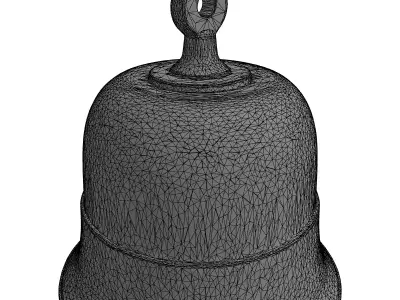 Simple Metal Bell 3D Model Low-poly 3D model
