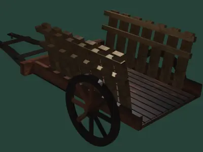 The Bullock Cart 3D model