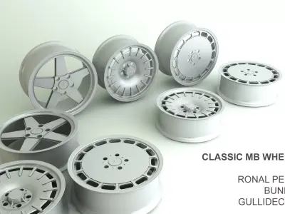 Mercedes Benz Classic Wheels Collection 3D model
