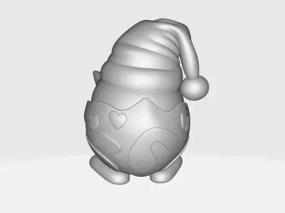 Christmas Togepi Cute Pokemon Holiday Figurine 3D print model