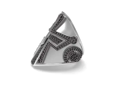 Spartan helmet Ring - Jewelry 3D - AN-627 3D print model