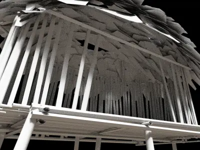 Forest House Low-poly 3D model