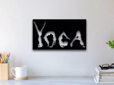 Yoga Wall Art 3D print model