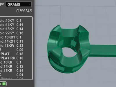 3pt Gem Or Diamond Tennis Bracelet 3D print model