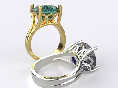 Engagement Rings 3D print model