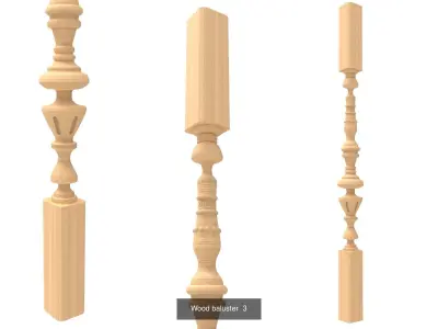 Wholesale sale of balusters 3D Model Collection