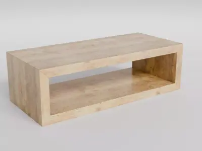Coffee Table 01 Low-poly 3D model