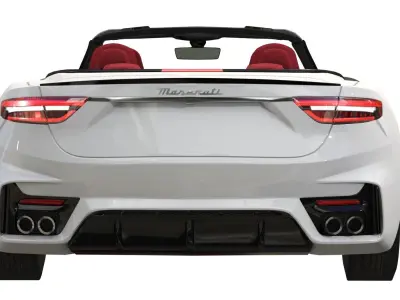 Maserati GranCabrio Trofeo 2024  Low-poly Generic 3D model Low-poly 3D model