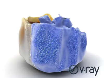 Ornate Gyoza Dumpling Decorative Model Pack Low-poly 3D model