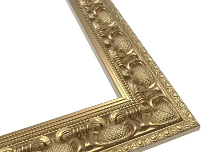carved frame 3D model