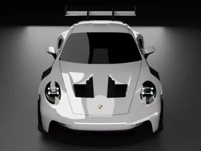 porsche 911 GT3 RS 3D model by 3Daniele - Rigged