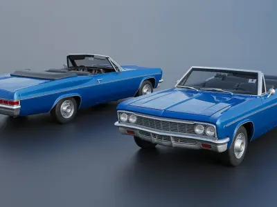 Chevrolet Impala Convertible 1966 3D print model