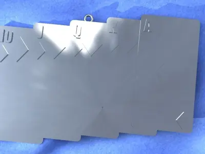 Royal Flush Pendant Gold Silver Platinum Jewelry Poker Cards 3D print model