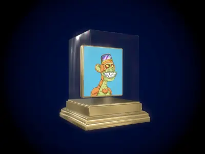 Mutant Ape 1 Gold Club Low-poly 3D model