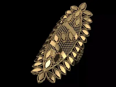 Women ring Engagement ring arabic style ring  3D print model 3D print model