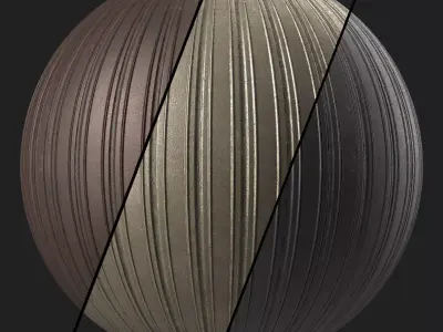 Metal Materials 65- Metal panels By Painting - Pbr 4k Seamless Texture