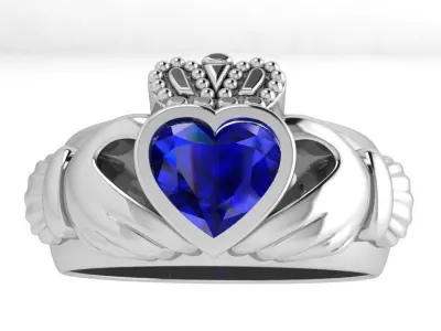 Heart Cut Ring 3709 3D print model