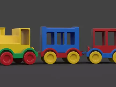 Toy Train 3D model order