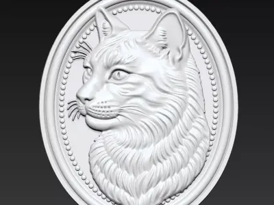 Cat Head A81 3D print model