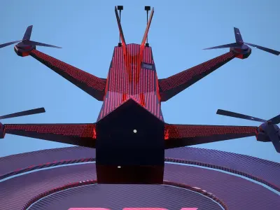 DRL Racer Drone Low-poly 3D model