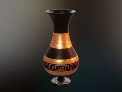 ancient greek pot 6 Low-poly 3D model