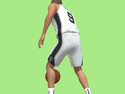 Tony Parker San Antonio Spurs 3D model