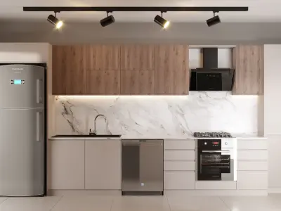 Kitchen Scene 02 3D Model 3D model