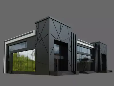 Office Building ID075 3D model