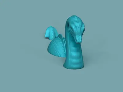 Loch Ness Monster - Creative Decoration - STL Printable 3D print model