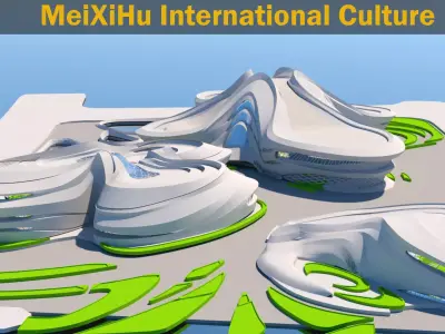 MeiXihu International Center Zaha hadid 3D model