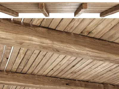 Wooden Ceiling V4  3D model