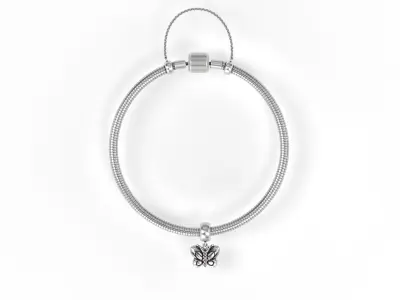 Butterfly with Gems 3D print model