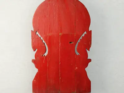 19th Century Thai Wood Carving 4 3D model