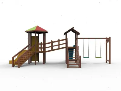 Playground tipe A 3D model