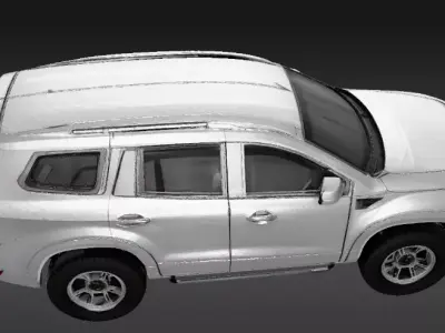 Modern SUV Car 3D Model Low-Poly Game Ready Vehicle Low-poly 3D model
