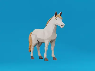 Antarctic animals Lo Polly Low-poly 3D model