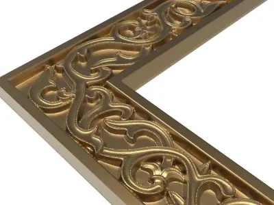 Carved Picture Frame 3D model