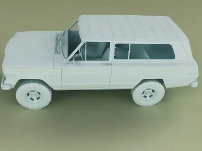Jeep Cherokee Wagoneer Wrangler CJ5 3D model